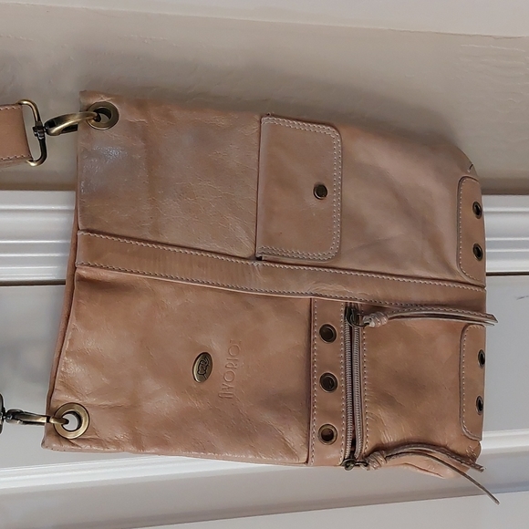 Avorio Leather Crossbody Handbag made in Italy - Picture 1 of 9